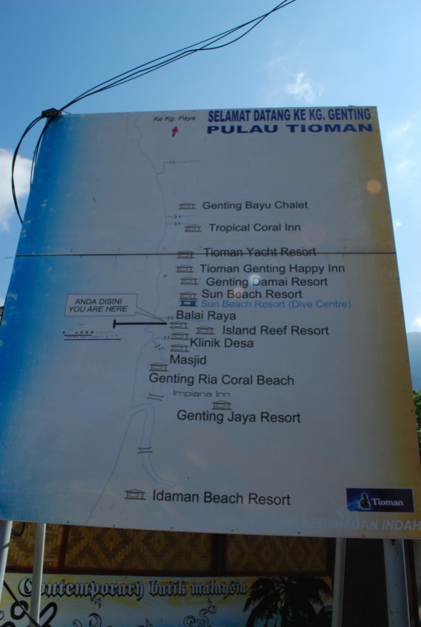 Peta Pulau Tioman